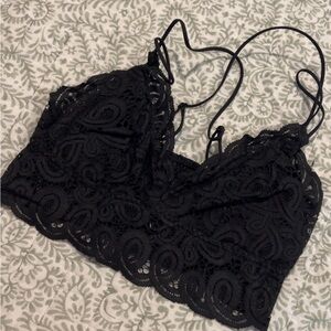PINK Victoria's Secret Black Lace Bralette